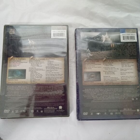 The Lord of the Rings 2 Sealed DVD's Fellowship of the Ring and Return of the Ki - Picture 3 of 4